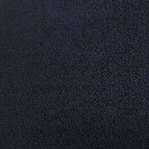 Dark Blue Animal Print French Terry, Poly-Cotton