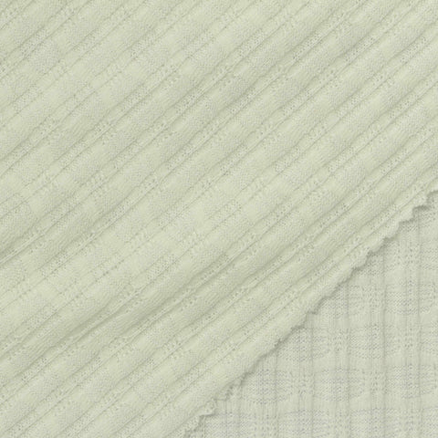 Grey Tone-on-Tone Rib Knit, Poly-Viscose, 160 gsm