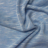 Blue Marl Chunky Knit, Poly-Viscose, 137 gsm — photo 1