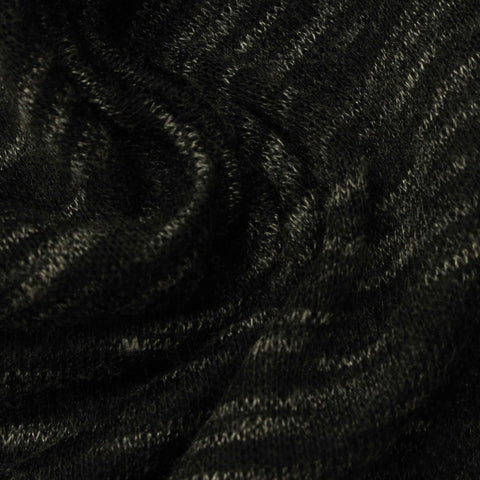 Dark Grey Marl French Terry, Polyester, 215 gsm
