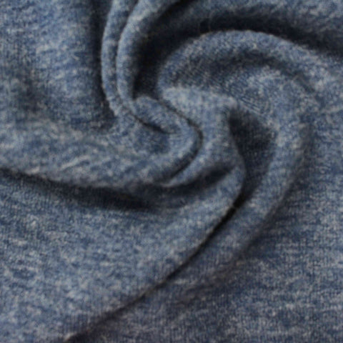 Blue Marl Chunky Knit, Polyester, 157 gsm