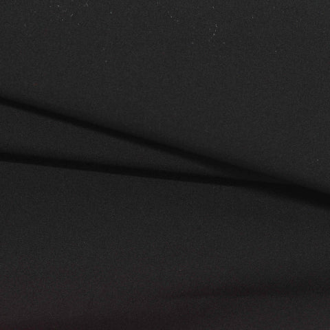 Polyester Stretch Woven Fabric, 130 gsm, 150 cm — Black