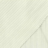 Off-White Vertical-Stripe Rib Knit, Cotton — photo 1