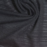 Light Grey Horizontal-Stripe Chunky Knit, Polyester, 190 gsm — photo 1