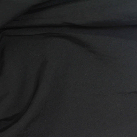 100% Nylon Woven Fabric, 130 gsm, 146 cm — Black