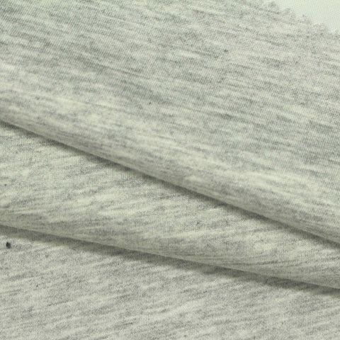 Light Grey Marl Scuba Knit, Poly-Viscose, 280 gsm, 170 cm, ref EF-271569