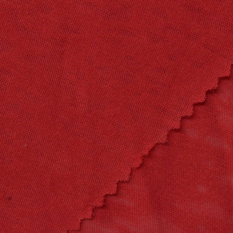 Polyester Viscose Knit Fabric, 125 gsm, 130 cm — Red