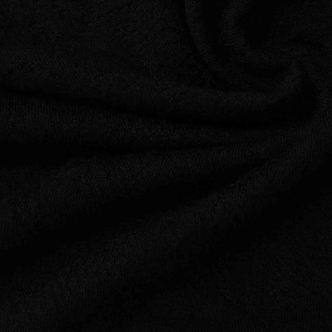 Black Rib Knit