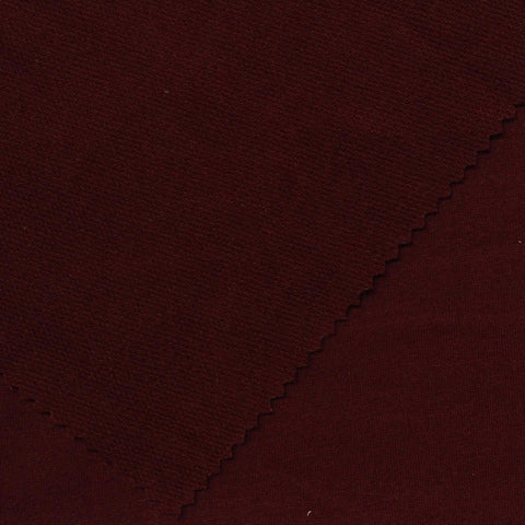 Polyester Stretch French Terry Fabric, 225 gsm, 170 cm — Red