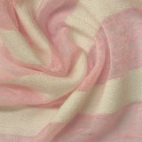 Cream Horizontal-Stripe Knit, Poly-Viscose, 97 gsm — photo 1
