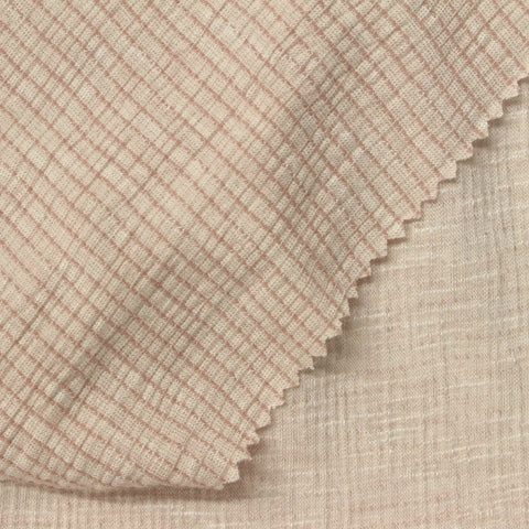 Light Beige Marl Crepe, Viscose-Poly