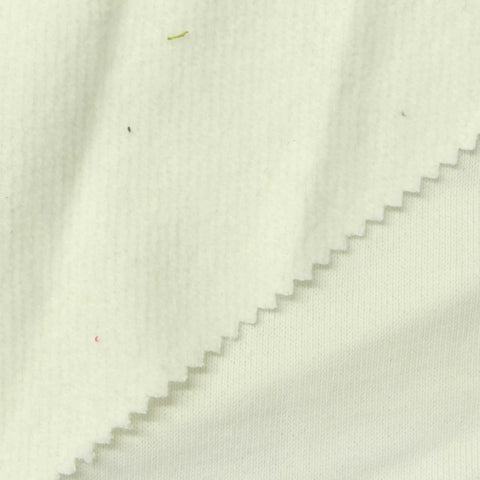 Brushed Cotton Polyester French Terry Fabric, 300 gsm, 170 cm — Beige