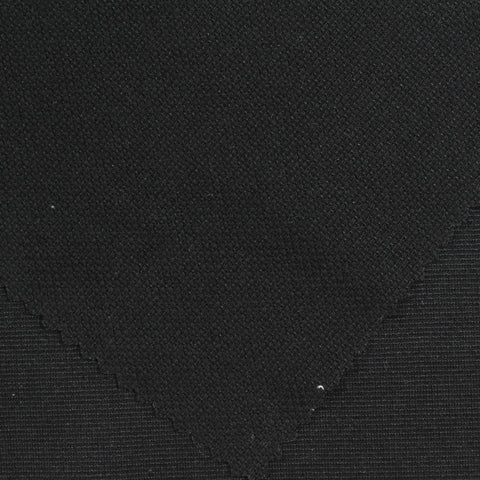 Polyester Cotton Mesh Fabric, 330 gsm, 175 cm — Black