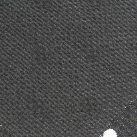 White Polka-Dot Scuba Knit, Polyester