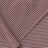 Maroon Stripe Jersey Knit, Polyester — photo 1