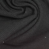 Polyester Stretch Knit Fabric, 240 gsm, 180 cm — Black — photo 1
