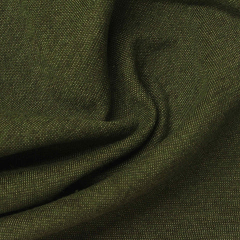 Dark Olive Marl Piqué Knit, Poly-Cotton