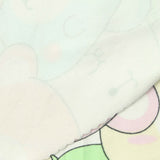 Pastel Pink Cartoon-Animal Print Milk Silk Knit, Polyester — photo 1