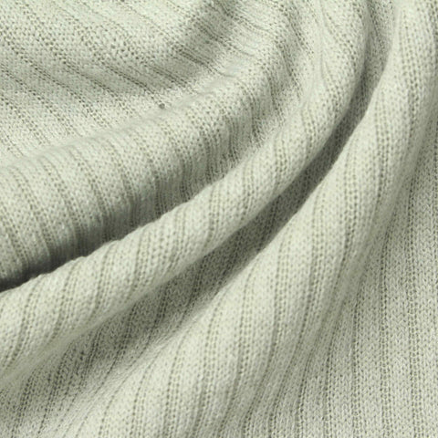Polyester Stretch Rib Knit Fabric, 310 gsm, 160 cm — Green