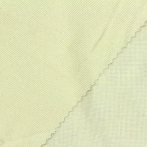 Tencel Lyocell Polyester Blend Rib Knit Fabric, 150 gsm, 150 cm — Yellow, ref EF-270701
