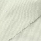 Brushed Polyester Viscose Stretch Waffle Knit Fabric, 310 gsm, 140 cm — White — photo 1