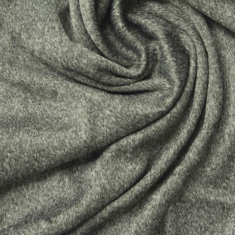 Heathered Grey Marl Interlock Knit, Polyester, 180 gsm