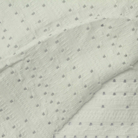 White Dots Jacquard, Cotton, 200 gsm