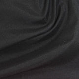 Viscose Nylon Stretch Piqué Knit Fabric, 160 gsm — Black — photo 1