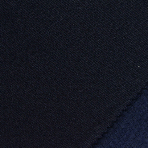 Navy Tone-on-Tone Interlock Knit, Polyester
