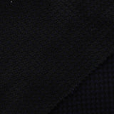 Dark Blue Geometric Rib Knit, Poly-Cotton — photo 1