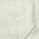 Grey Floral Jersey Knit, Poly-Cotton — photo 1