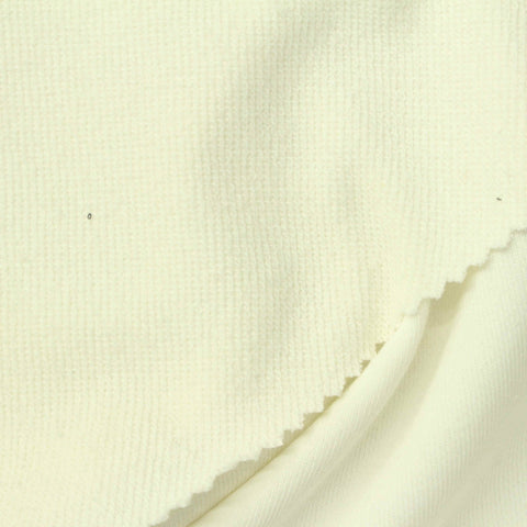 Cotton Polyester French Terry Fabric, 280 gsm, 175 cm — White