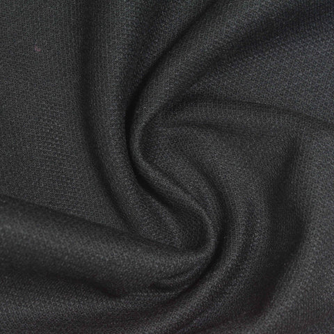 Dark Grey Marl Piqué Knit, Poly-Viscose, 220 gsm