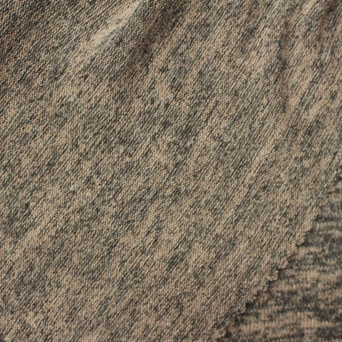 Grey Marl Chunky Knit, Poly-Viscose, 174 gsm
