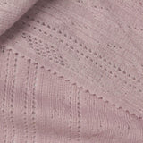 Pink Vertical-Eyelet Pointelle Knit, Poly-Viscose — photo 1
