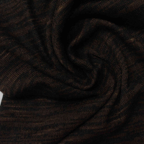 Navy Marl Chunky Knit, Viscose-Poly, 160 gsm