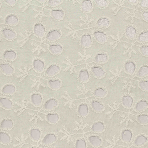 White Floral Knit, Cotton