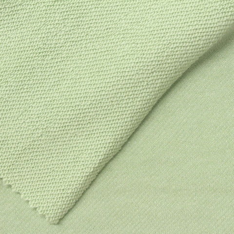 Cotton Polyester French Terry Fabric, 280 gsm, 170 cm — Green