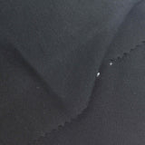 Cotton Stretch Rib Knit Fabric, 180 gsm, 180 cm — Black — photo 1