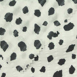 Animal Print 100% Polyester Seersucker Fabric, 95 gsm — White — photo 1