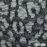 White Abstract Chunky Knit, Cotton-Poly, 220 gsm — photo 1