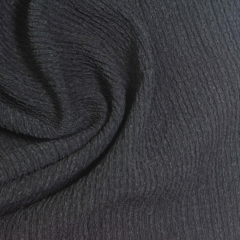 Polyester Stretch Crepe Fabric, 200 gsm, 145 cm — Grey