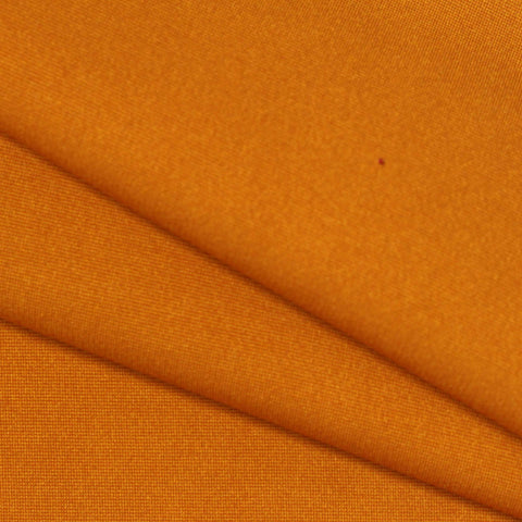 Polyester Stretch Ponte Knit Fabric, 350 gsm, 160 cm — Orange