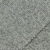Grey Heathered-Marl Rib Knit, Poly-Cotton, 560 gsm — photo 1