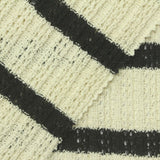 Black Horizontal-Stripe Rib Knit, Cotton-Poly, 275 gsm — photo 1