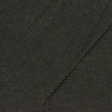 Dark Green Heathered-Marl Rib Knit, Poly-Cotton — photo 1