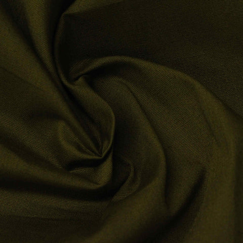 100% Cotton Poplin Fabric, 115 gsm, 147 cm — Khaki