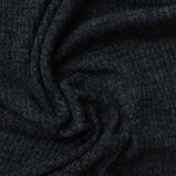 Dark Grey Marl Rib Knit, Viscose-Poly, 195 gsm — photo 1