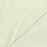 Jacquard Cotton Stretch Rib Knit Fabric, 220 gsm, 115 cm — Khaki — photo 1