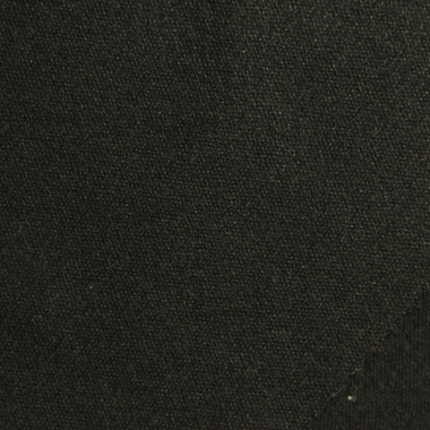 Jacquard Polyester Cotton Stretch Knit Fabric, 330 gsm, 155 cm — Black